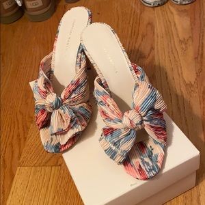 Loeffler Randall Penny Bow Sandal Floral NWT